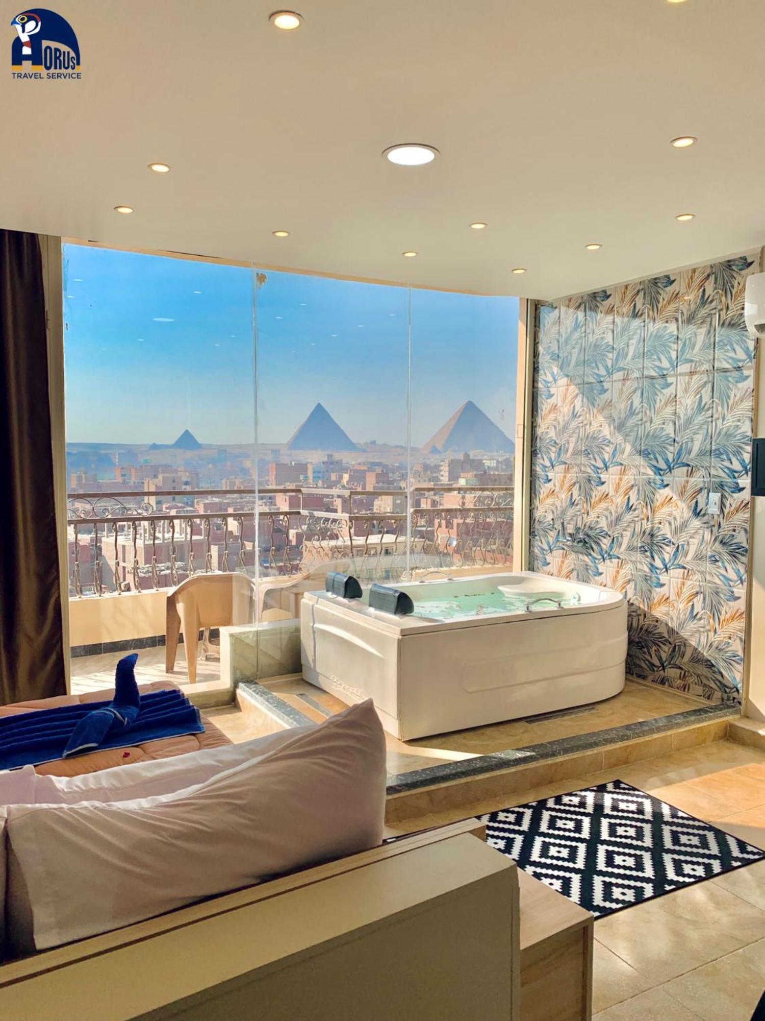 Horus Horizon Inn Pyramids View Kafret el-Gabal Esterno foto